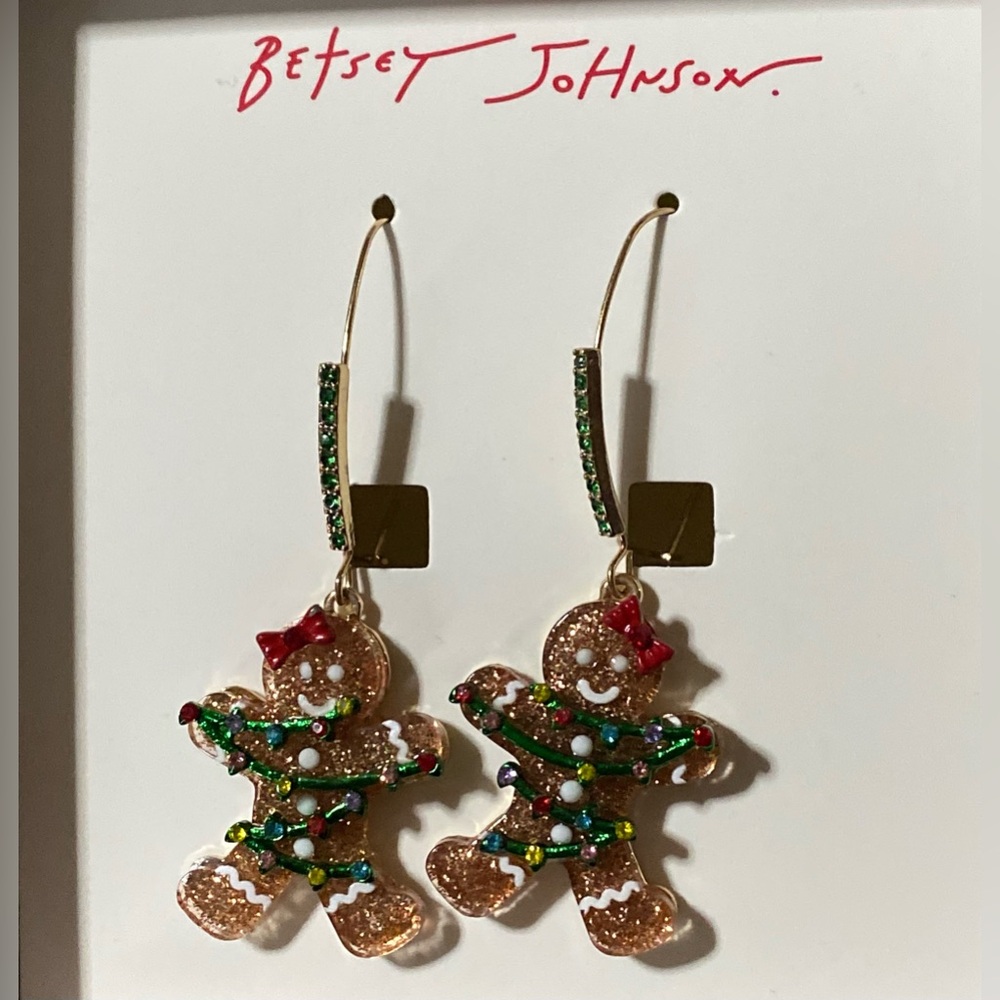 Betsey Johnson Gingerbread earrings